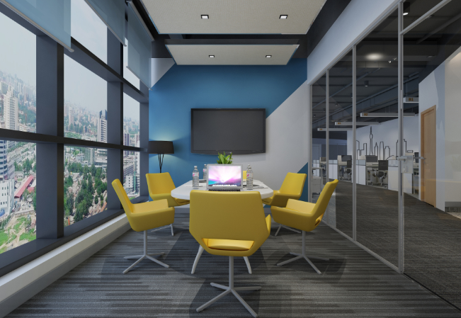 上海现代办公室空间之美：巧妙设计石膏板打造独特韵味