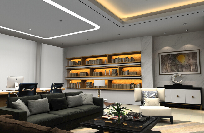 办公室装修设计如何制作悬浮层板