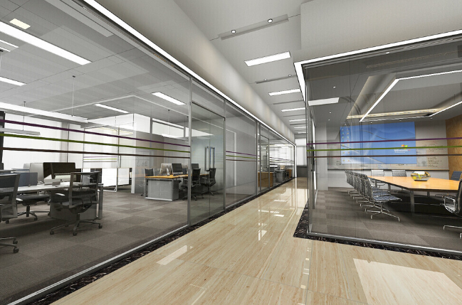 办公室装修如何设计层板底部灯带