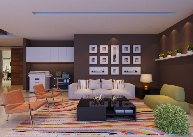 小型办公室装修怎么选择装饰品