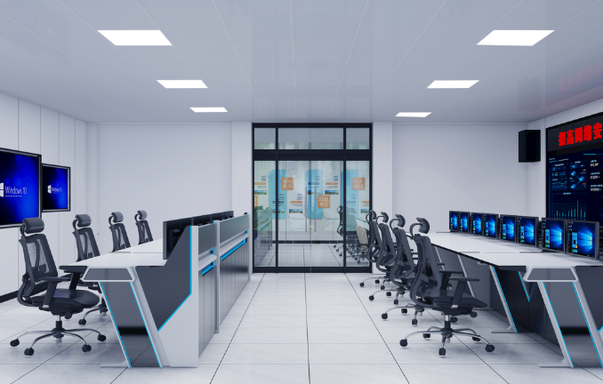 办公室装修设计中的双开玻璃门工艺