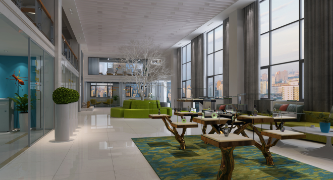 打造大气磅礴的办公楼大厅装修设计