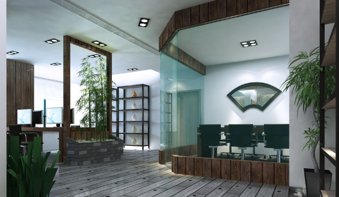 上海办公室装修如何合理运用玻璃元素