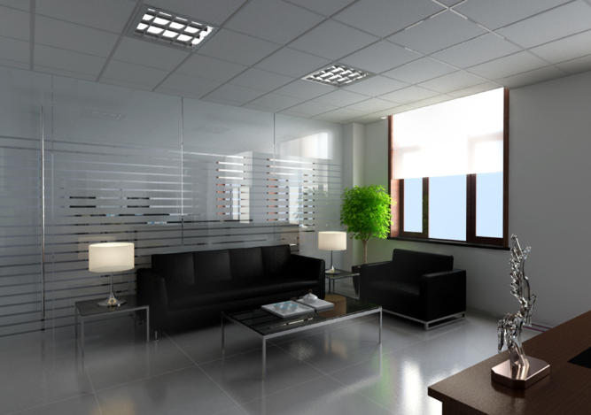 上海办公室装修如何运用水晶装饰品