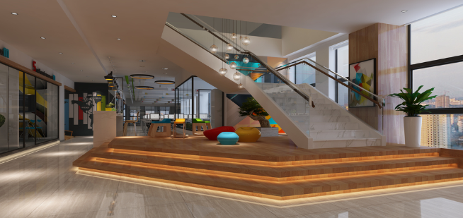 上海办公室装修：楼梯设计的艺术与科学
