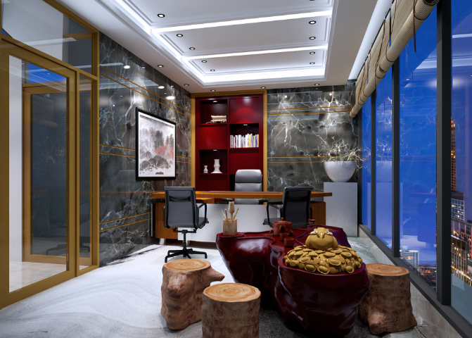 办公室装修如何巧妙设计接待室茶具摆放