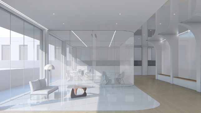 白色主题色办公室装修设计的艺术与科学