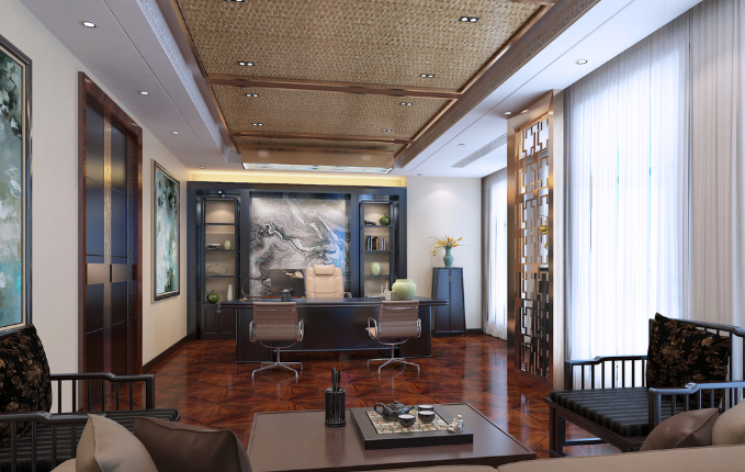 经理办公室装修选择中式家具的优劣分析