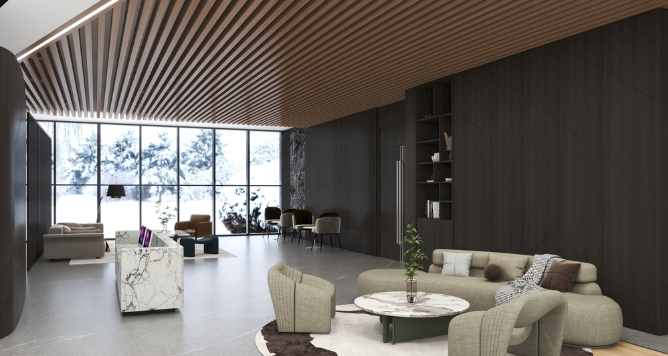 棕色在董事长办公室设计中的运用与影响