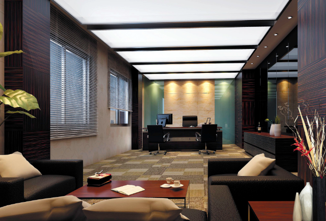 上海办公室设计用拼接色效果如何