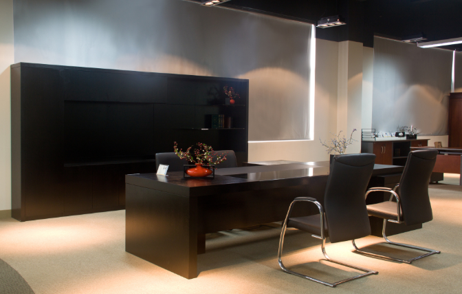 办公室装修设计中的黑色运用