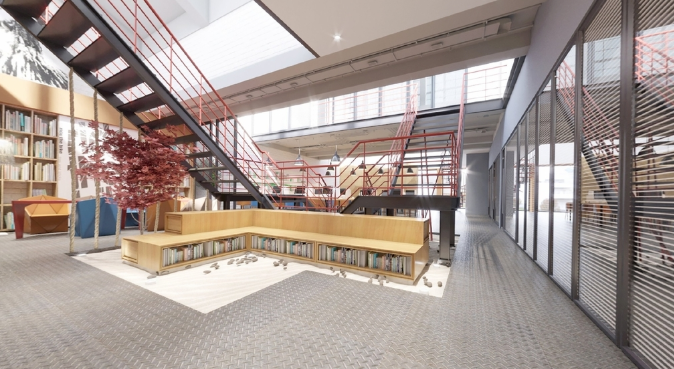 办公室设计装修如何选择扶梯