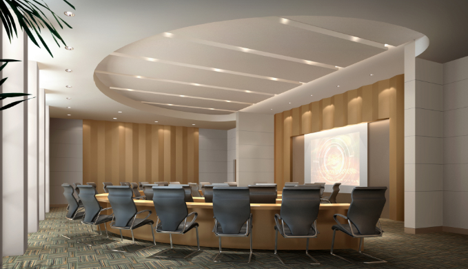 上海办公室装修如何选择圆形会议桌材质