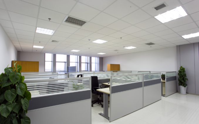 上海办公室装修设计中青色的应用与影响