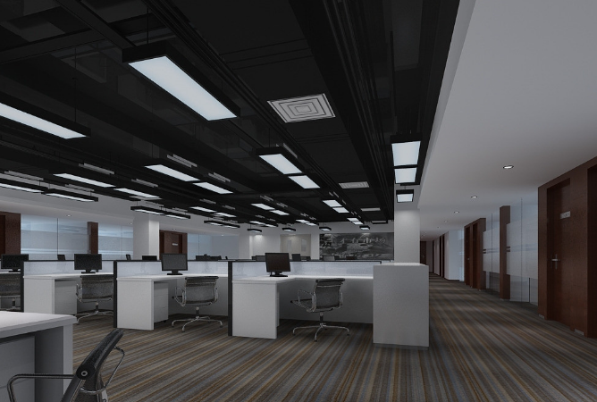 上海办公室装修设计：白色与灰色搭配的魅力