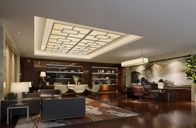 论高天花板在办公室装修中的象征意义与实际价值