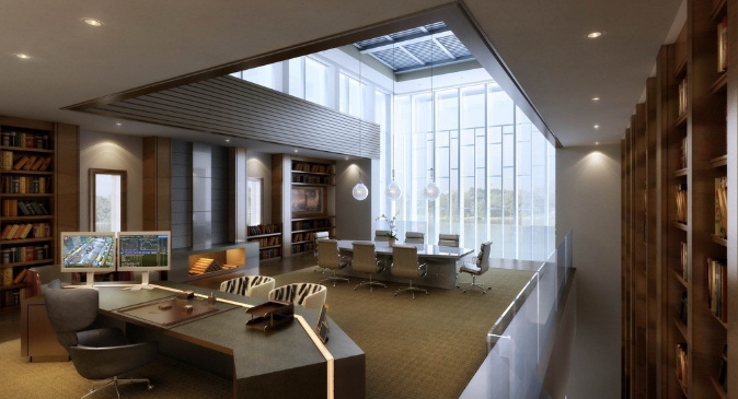 上海办公室装修：玻璃门设计的艺术与实用