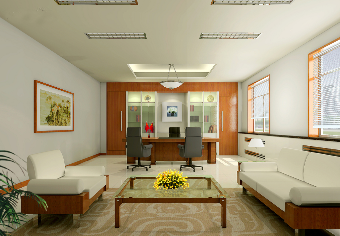 办公室装修设计如何选择环保材质的办公茶几