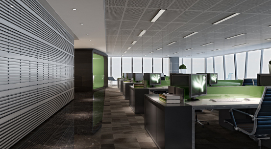 上海办公室装修设计中的隔墙规划策略