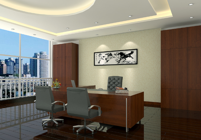 上海办公室装修设计隔墙用什么颜色好