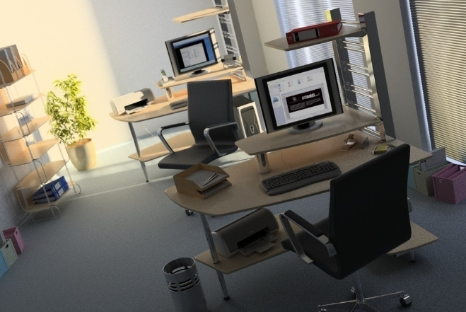 蓝色隔墙在上海办公室装修设计中的效果探究