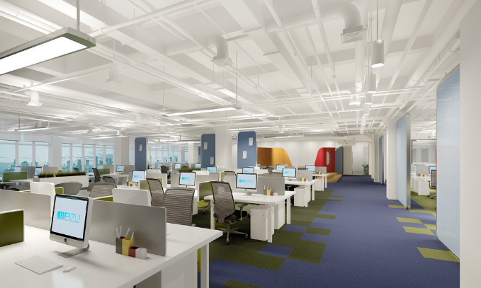 上海办公室装修中推拉门的优势与应用