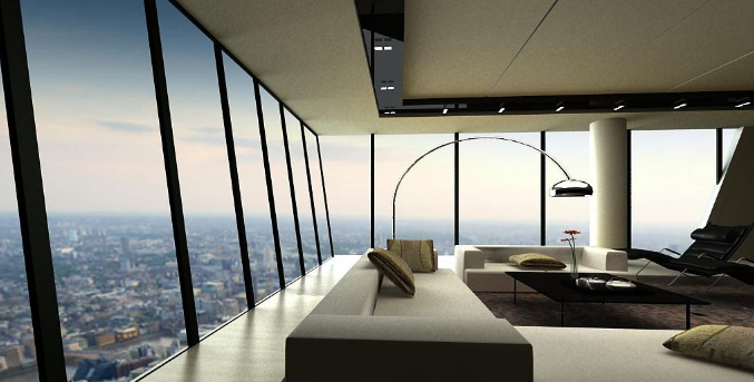 浅蓝色吊顶在上海办公室装修中的美学与实用效果