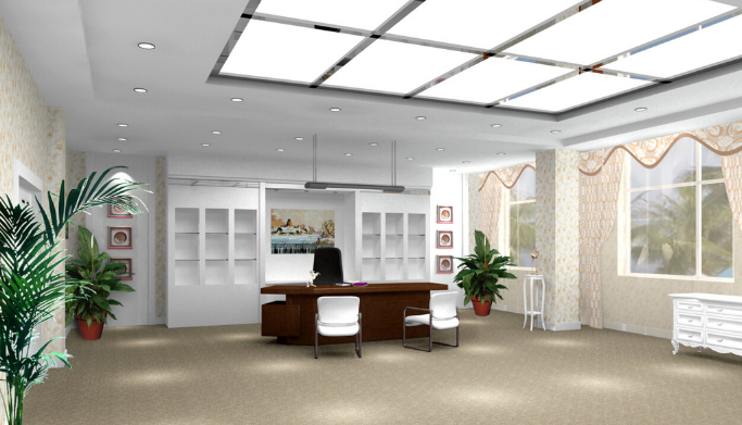 灰色吊顶在上海办公室装修中的美学与实用性分析