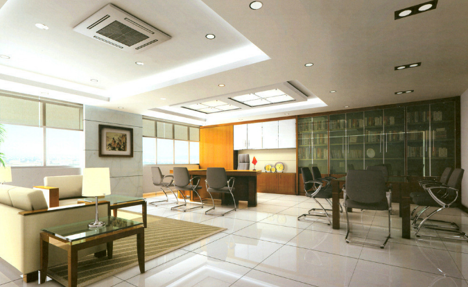 上海办公室装修如何设计定制造型环形灯