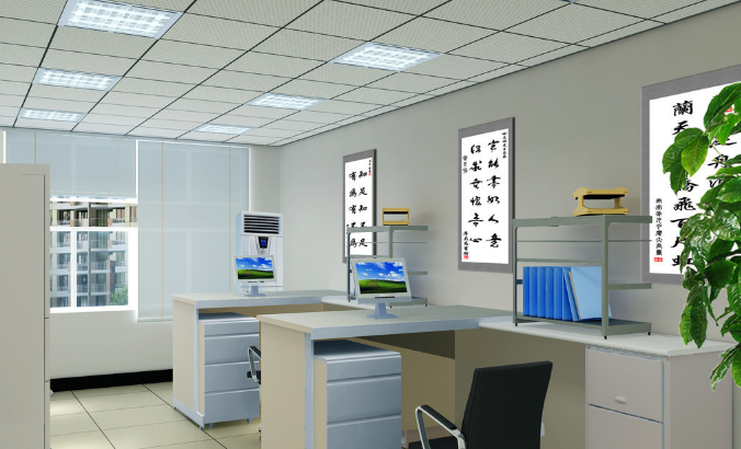 上海办公室装修设计碰撞色轻质墙的效果如何