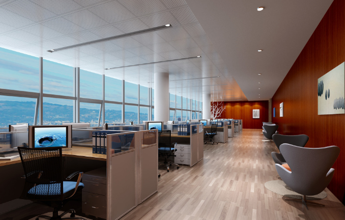 上海办公室装修设计：人造石材如何塑造现代商务氛围