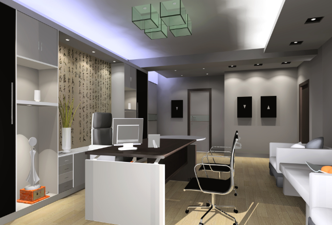 上海办公室装修设计中放挂画的优点