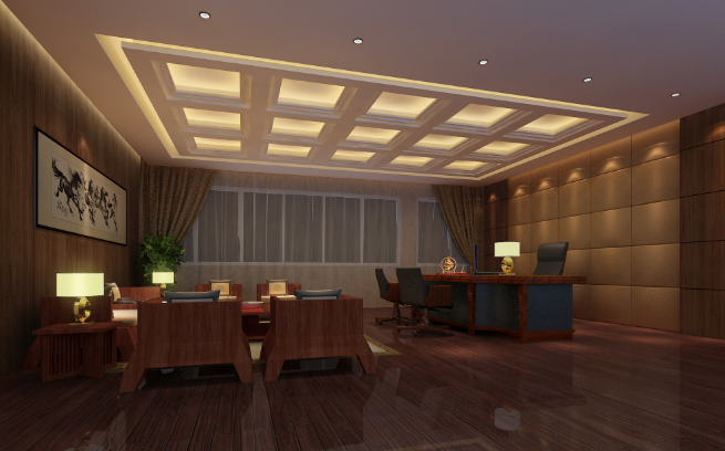 上海办公室装修设计中壁画的效果与应用