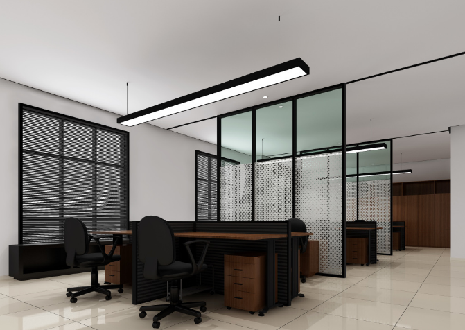 铝格栅吊顶在上海办公室装修设计中的效果与应用分析