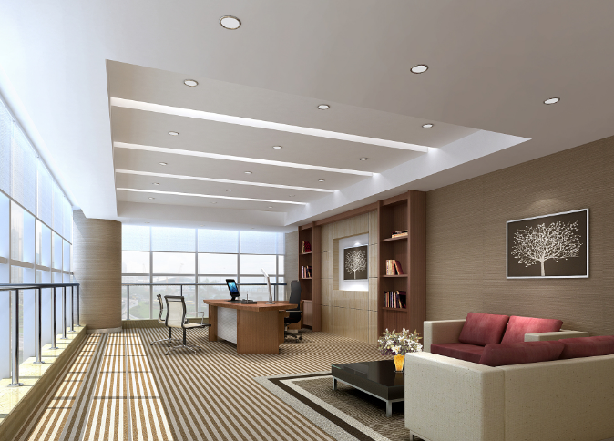 上海办公室装修设计中的墙面砖选择艺术