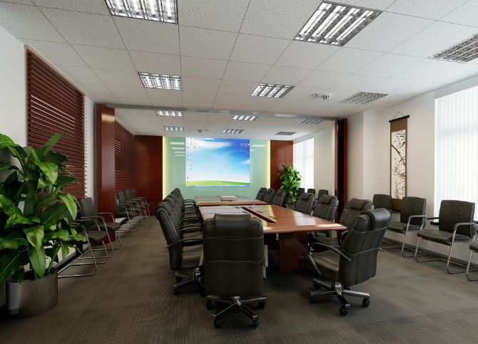 上海办公室装修设计中装饰灯的必要性及其影响