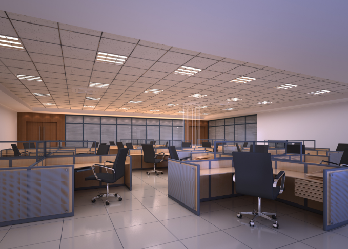 矿棉吸音板吊顶在办公室装修设计中的效果与应用