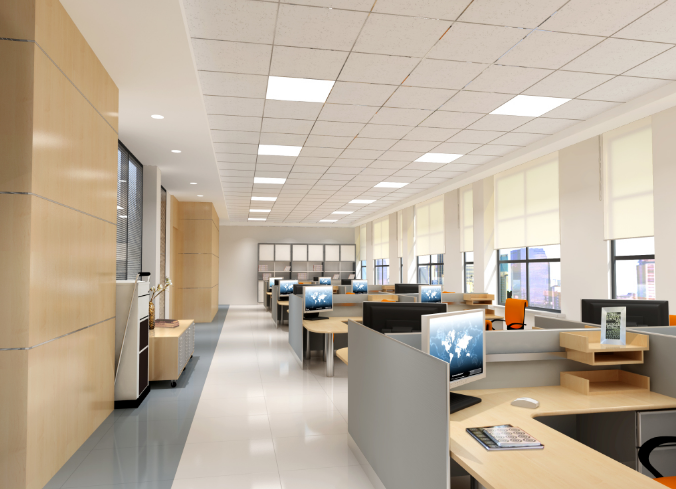 办公室装修设计如何选择石塑地板的颜色