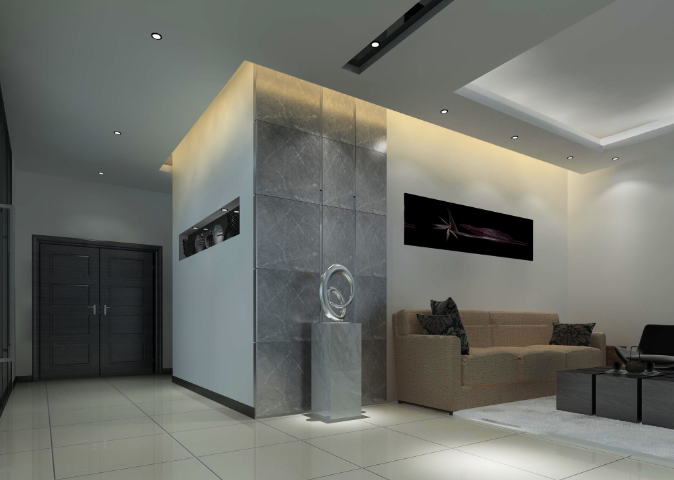 浅蓝色LED灯带在上海办公室装修设计中的美学探讨