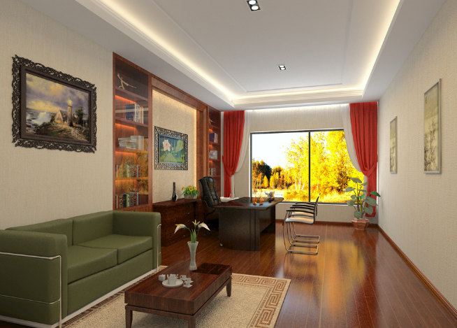 红色在办公室装修设计中的魅力与策略