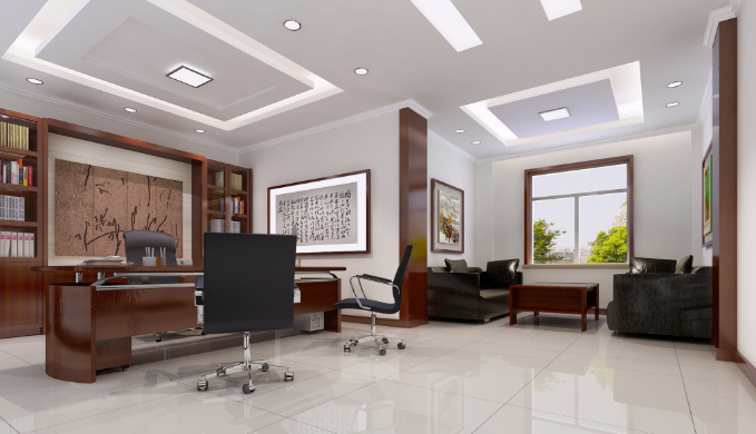 青色在办公室装修设计中的作用不可忽视