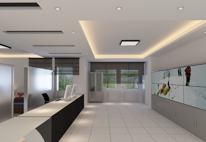 珊瑚色窗帘在办公室装修设计中的视觉与应用效果