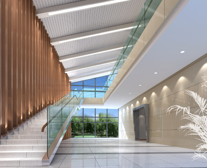 浅木色柔性地板：办公室装修设计的新风尚