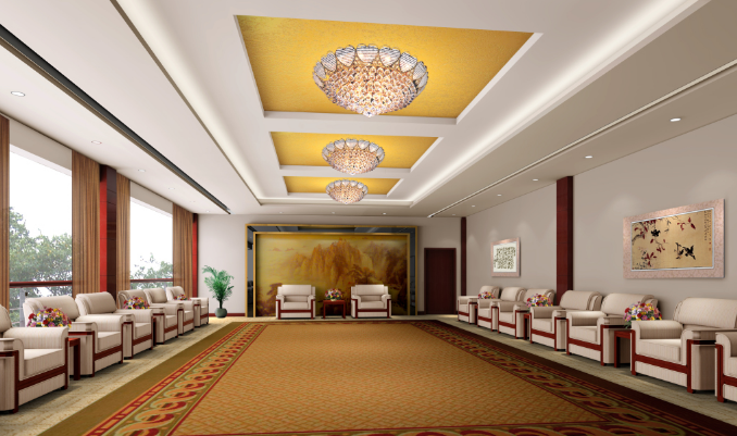 上海办公室装修设计选择圆形储物格的效果