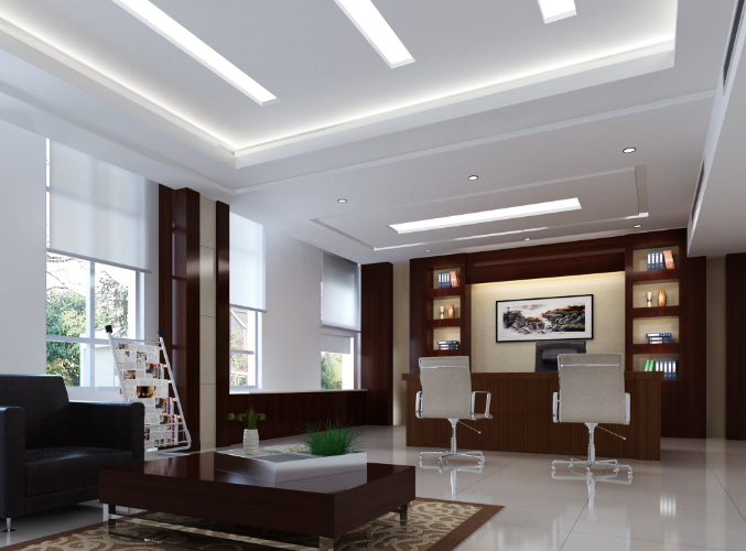 镀膜钢化玻璃在上海办公室装修设计中的优雅应用