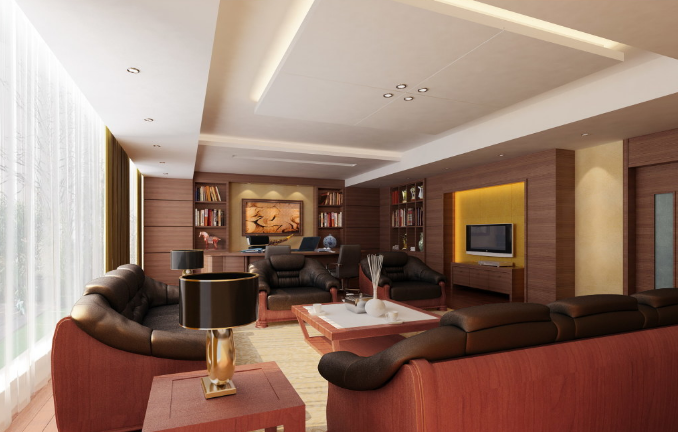 墨绿色羊毛地毯在办公室装修设计中的应用