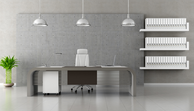 白色地板砖在办公室装修设计中的应用