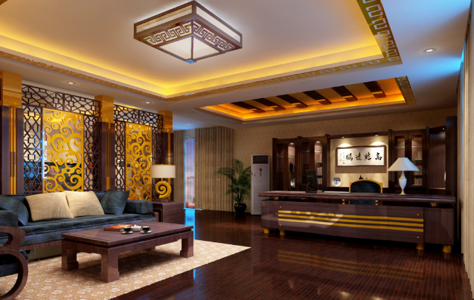 金色魅力：总经理办公室装修中的金色运用