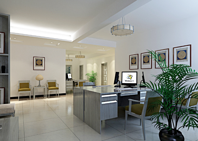 办公室装修设计中银色的运用与效果