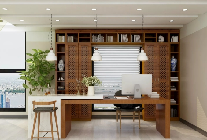 新中式办公室装修如何设计
